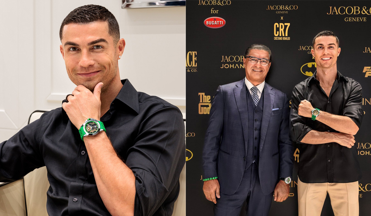Cristiano Ronaldo Gifted Luxury Watch With 26 White Diamonds Worth Over $100,000